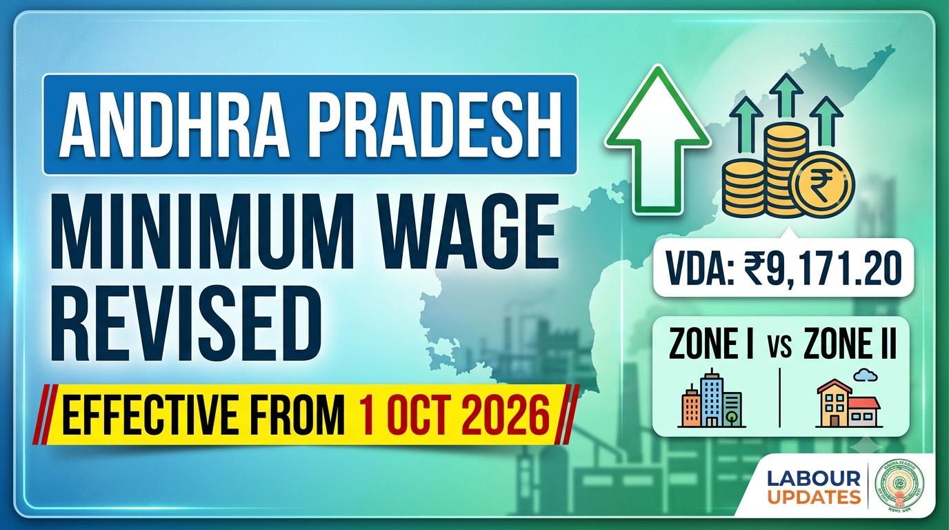 Andhra Pradesh Minimum Wages Revised with Effect from 1 October 2026