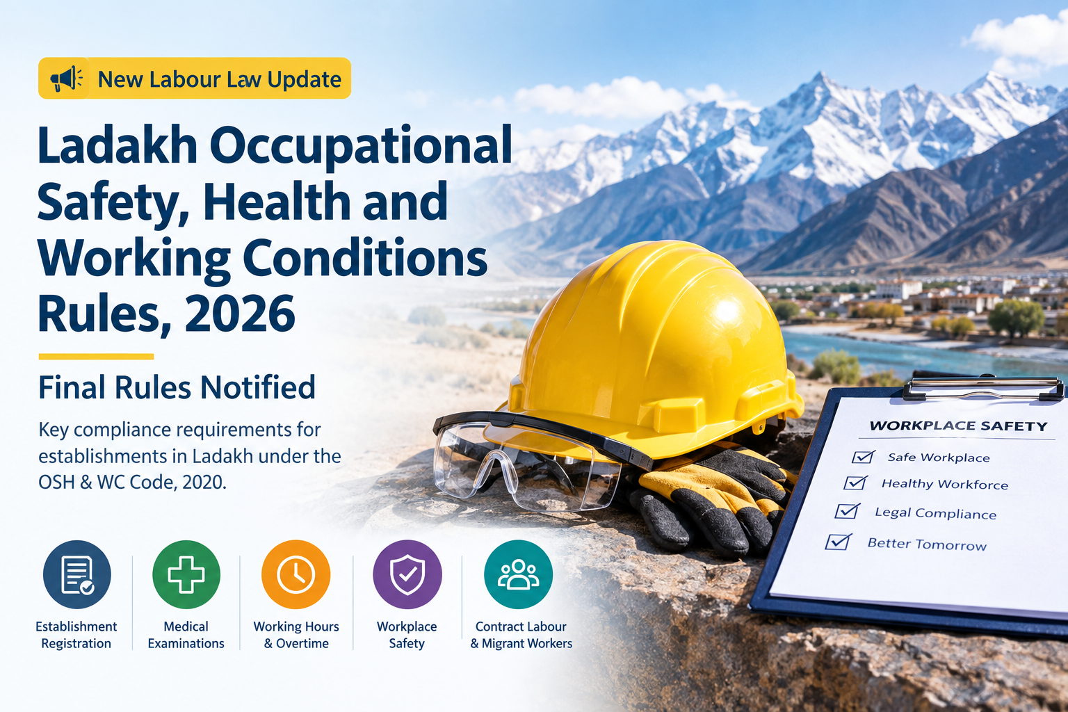Ladakh Occupational Safety, Health and Working Conditions Rules, 2026 – Final Rules Notified